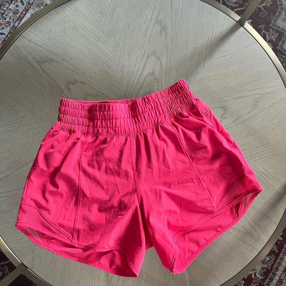 Lululemon Athletica Hot Pink Athletic Shorts
